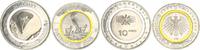 Deutschland / Eurowährung 10 Euro In der Luft u. 5 Euro Sub.Zone Set 10 Euro 2019 G In der Luft un 5 Euro 2018 G Subtrop. Zone( mit Polymerring -