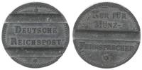 Wertmünze für Münzfernsprecher Deutsche Reichspost, Wertmünze für Münzfernsprecher ca 1940 (1) -