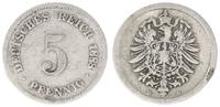 Deutschland / Kaiserreich 5 Pfennig Kaiserreich 5 Pfennig 1888 D, aus 87 D geändert -