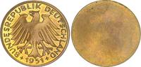 Deutschland 5 DM 1951 Probeprägung !!!Messing BRD außerordentlich seltene 5 DM Probeprägung 1951 Messing/dicker Schrötling -