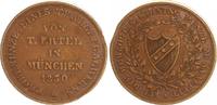 Sachsen-Meiningen Medaille von T.Ertl Bronzeprobe 1830 Bernhard Erich Freund (1803-1866) Probemünze eines Talerprägwerks -