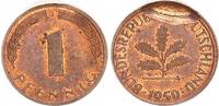 Deutschland 1 Pfennig Fehlprägung BRD 1 Pfennig 1950 J Fehlprägung: Abdruck einer mitgeprägten Münze -