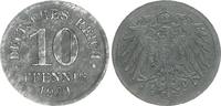 Deutschland / Kaiserreich 10 Pfennig 10 Pfennig J.299 1921 Fehlprägung auf dünnem Schrötling. Gewicht nur 2,62g * -