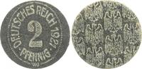 Deutschland / WEIMAR / PROBEPRÄGUNG Hartpappe Probe 2 Pfennig WEIMAR Pergament Hartpappe Probe 2 Pfennig 1921 (Schwarz)(1) -