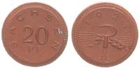 Sachsen 20 Pfennig Porzellangeld Sachsen Notgeld 20 Pfennig Porzellangeld 1921 dicker Schrötling 20% mehr Gewicht -