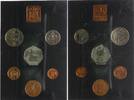 Großbritannien Kursmünzsatz 1/2 New Penny - 50 New Pence -