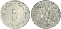 Deutschland / Kaiserreich 5 Pfennig Kaiserreich 5 Pf. J.12 1908 Einseitiger Abschlag -