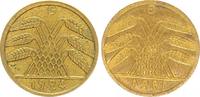 Deutschland / Weimar 5 Pfennig Fehlprägung 5 Pfennig 1924 G Fehlprägung zweimal Ährenseite, einmal incus -