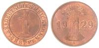 Deutschland / Weimar 1 Pfennig Weimar 1 Reichspfennig J.313 1929 A (2) -