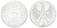 Deutschland 5 DM 5 DM J.387 Silber Kursmünze 1959 D -