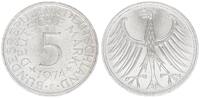 Deutschland 5 DM 5 DM J.387 Silber Kursmünze 1974 F -
