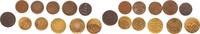 Deutschland / Weimar Lot 11 x 1-10 Pfennig Fehlprägung Weimar Lot 11 x Fehlprägung 1-10 Pfennig -