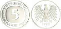 Deutschland / Bundesrepublik 5 Mark 5 DM Kursmünze 1999G TOP-Erhaltung - Seltenes Jahr Polierte Platte (PP, Proof) -