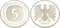 Deutschland / Bundesrepublik 5 Mark 5 DM Kursmünze 2000A TOP-Erhaltung - Seltenes Jahr Polierte Platte (PP, Proof) -