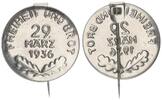 3. Reich Orden Anstecknadel Freiheit und Brot 29. März 1936, Reichstagswahl -