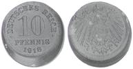Deutschland / Kaiserreich 10 Pfennig Fehlprägung Kaiserreich 10 Pf. J.299 Fehlprägung: 15% dezentriert -
