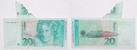 Deutschland 20 DM Banknote 1993 Annette von Droste-Hülshoff, 20 DM Banknote 1993 Fehlschnitt! selten -