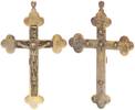 Kreuzanhänger Messingkreuz ca 1800 Kreuz aus Messing getragener Zustand, siehe Fotos
