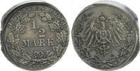 Deutschland / Kaiserreich 1/2 Mark Fehlprägung 1/2 Mark Silber 1918 A -
