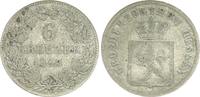Hessen 6 Kreuzer Hessen 6 Kreuzer 1843 Großherzogtum ss -