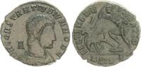 Antike/Römische Kaiserzeit Follis Bronze AE2 Constantius Gallus RS Soldat speert fallenden Reiter FEL TEMP REPARATIO -
