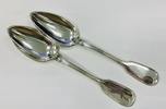 Silber 800 Silber Besteck Set, 800 Silber, Gesamtgewicht 121,64g, 2 Löffel -