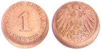 Deutschland / Kaiserreich 1 Pfennig 1 Pfennig J.10 10% dezentriert -