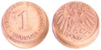 Deutschland / Kaiserreich 1 Pfennig 1 Pfennig J.10 15% dezentriert -
