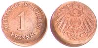Deutschland / Kaiserreich 1 Pfennig 1 Pfennig J.10 10% dezentriert -