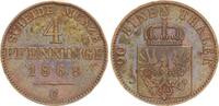 Preußen 4 Pfennig 1/90 Taler Preußen 4 Pfenninge 1868 C -