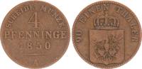 Preußen 4 Pfennig 1/90 Taler Preußen 4 Pfenninge 1850 A -