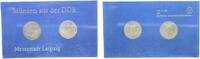 DDR 2x 5 Mk Thematischer Satz Messestadt Leipzig 1984 mit Thomaskirche und Altes Rathaus RAR -