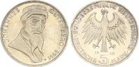 Bundesrepublik Deutschland 5 Mark 5 Mark 1968 G Johannes Gutenberg Gedenkmünze Fehlprägung Zainende -