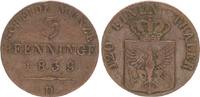 Preußen 3 Pfennig Preussen, 3 Pfennig 1839 D, Friedrich Wilhelm III. (1797-1840) -