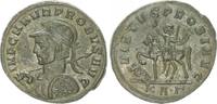 Antike / Römische Kaiserzeit / Probus Antonian Probus n.l mit Helm,Schild und Speer, Rv. Probus n.l. reitend -