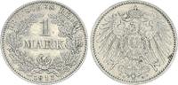 Deutschland / Kaiserreich 1 Mark 1 Reichsmark 1 Mk Deutsches Kaiserreich 1 Mark großer Adler J. 17 1911 G -