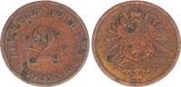 Deutschland / Kaiserreich 2 Pfennig Kaiserreich 2 Pf. J.2 1873 D - selten -