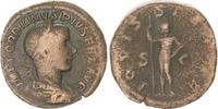 Antike / Römische Kaiserzeit / Gordianus III Sesterz Gordianus III, 238-244, Jupiter frontal stehend, IOVI STATORI -