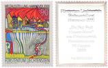 Deutschland 90 Rappen Briefmarke Hundertwasser Do Not Wait Houses - Move in Silber -