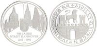 Stadt Hannover Medaille zur 750-Jahrfeier Stadt Hannover Medaille zur 750-Jahrfeier, Silber 999, 25,9g -