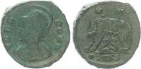Antike / Römische Kaiserzeit / Urbs Roma Follis Bronze Urbs Roma, Wölfin säugt Zwillinge, Caesarea, SXKS -