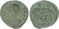 Antike / Römische Kaiserzeit / Urbs Roma Follis Bronze Urbs Roma, Wölfin säugt Zwillinge, Caesarea, SMKA -