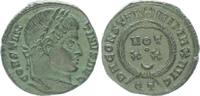 Antike / Römische Kaiserzeit / Constantinus Follis Bronze Constantinus I DN CONSTANTINI MAX AVG um VOT XX im Lorbeerkranz -