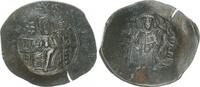 Antike / Byzanz Billon-Aspron-Trachy Manuel I. Komnenos, Gottesmutter frontal, RV Manuel frontal -