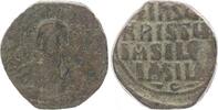 Antike / Byzanz Anonymer Follis Klasse A2 ev. Basilius II. + Constantin VIII. -