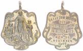 Deutsche Siedlungen im Ausland Versilberte Kupfermedaille Versilberte Kupfermedaille Basar zum Besten des Deutschen Hospitals Buenos Aires -