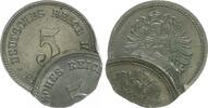 Kaiserreich 5 Pfennig Fehlprägung Kaiserreich 5 Pfennig Doppelschlag -