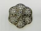 Silber 835 Brosche, Silber 835, 11,4g. ca. 5 cm groß -