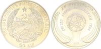 Laos 50 Kip Laos 1000 Kip 2014 Silbermünze Olympiade Sochi Gruß nach Korea -