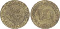 Deutschland 10 Pfennig 10Pf. J.383 Fehlprägung Stempeldrehung, ss -